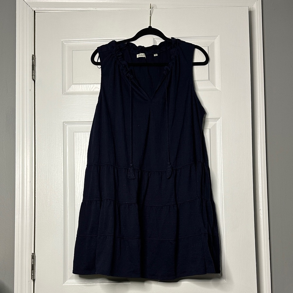 Max Studio Dark Blue Sleeveless Mini Dress